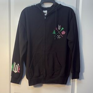 WICKED zip up Hoodie like new size S